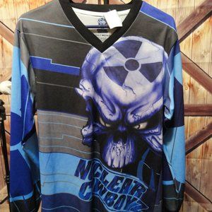 Creepy Skull Nuclear Cowboyz Motorcross Graphic Rare Jersery~gently worn…